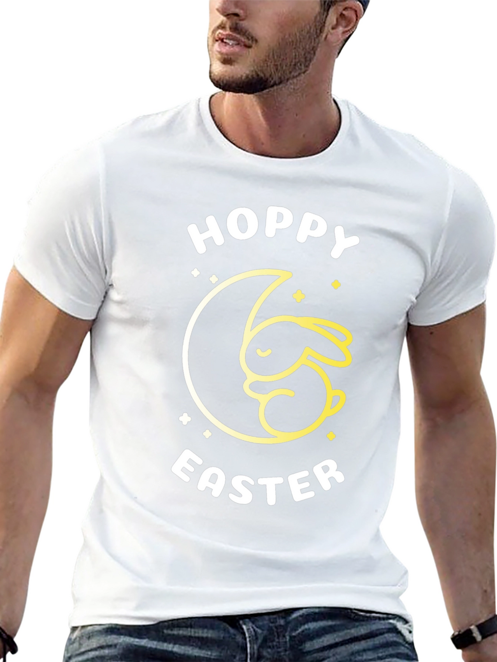 Hoppy Easter Black T-Shirt
