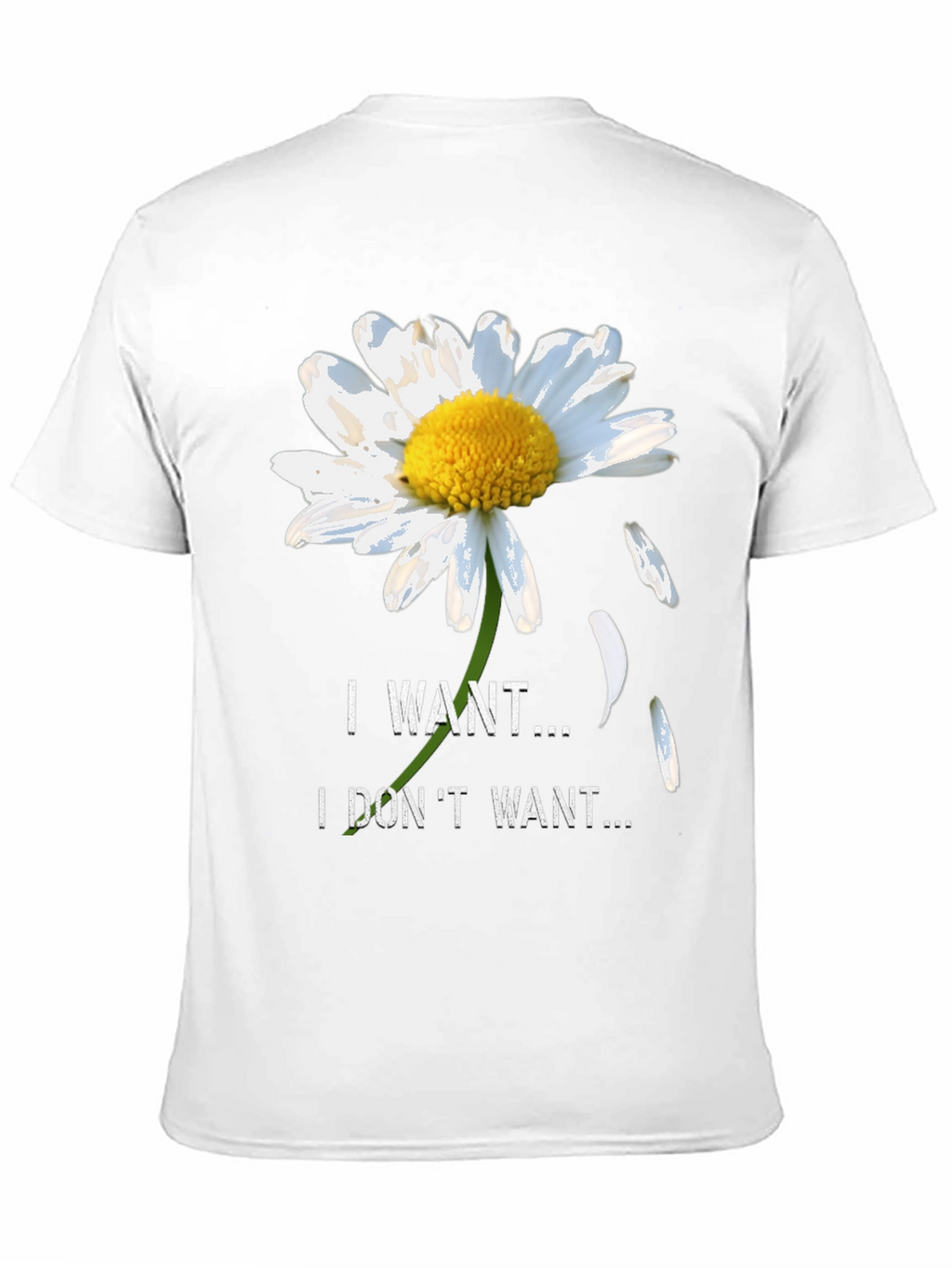 Daisy I Want I Dont Want Black T-Shirt