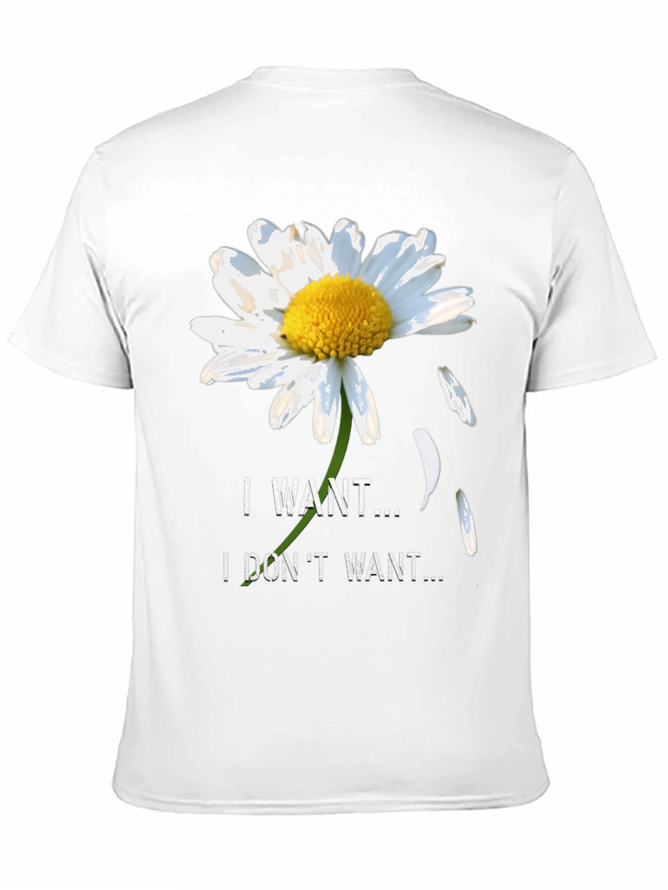 Daisy I Want I Dont Want Black T-Shirt