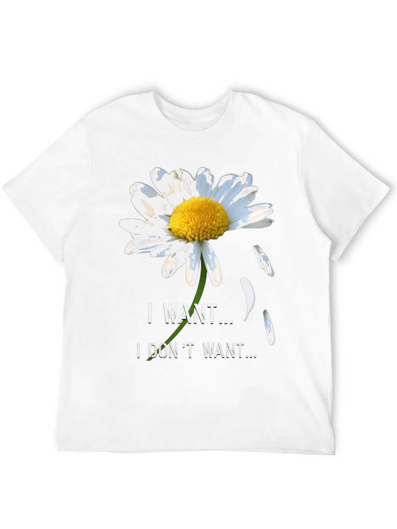 Daisy I Want I Dont Want Black T-Shirt
