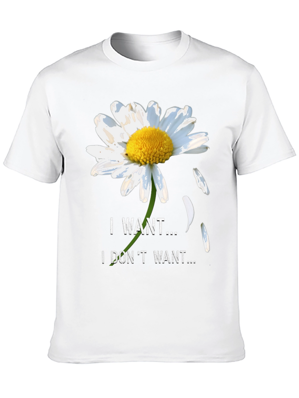 Daisy I Want I Dont Want Black T-Shirt