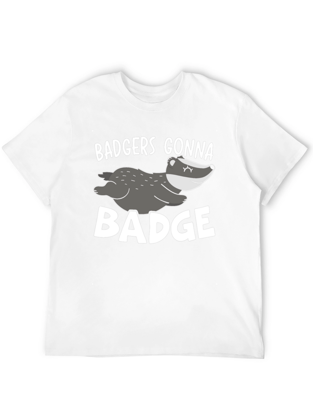 Badgers Gonna Badge Black Graphic Tee