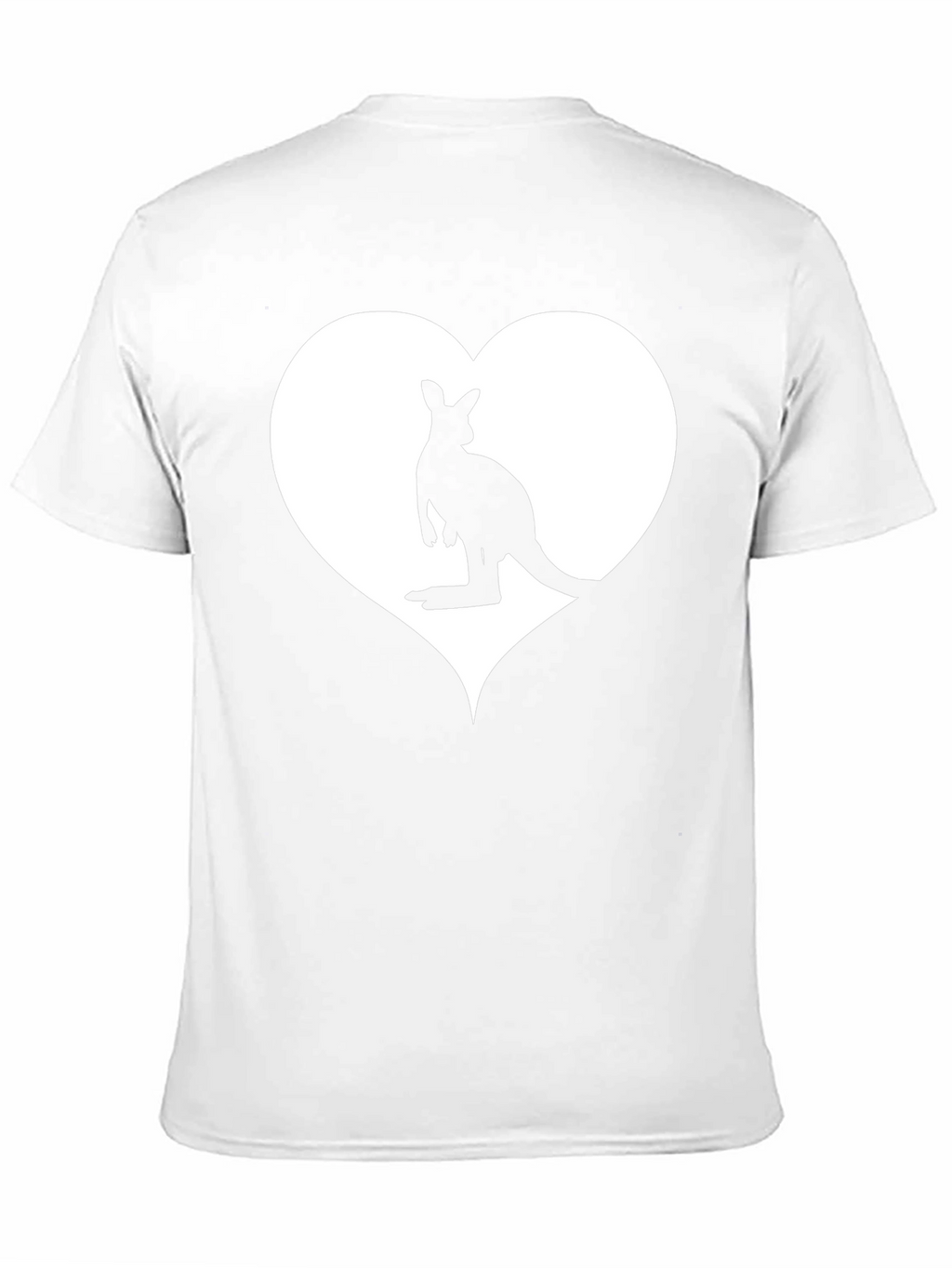 Kangaroo Love Heart T-Shirt - Mens Graphic Tee