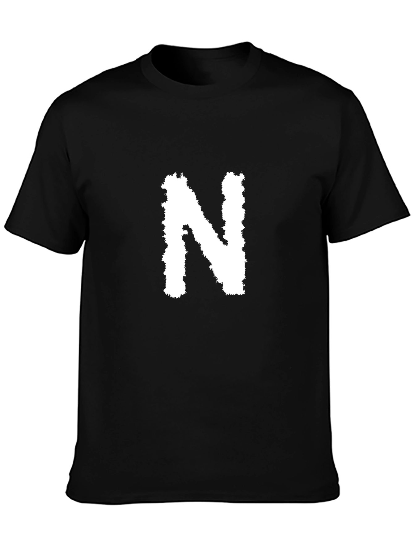 Black T-Shirt with White N