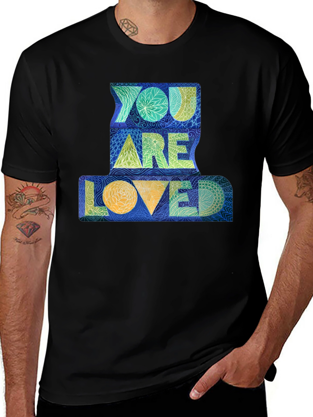 You Are Loved Graphic Tee - Black Unisex T-Shirt