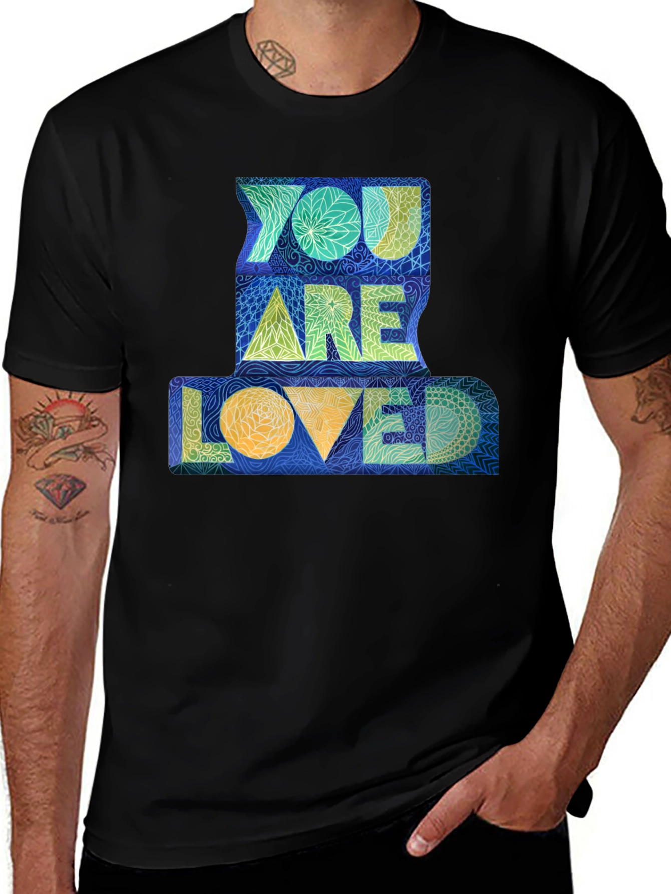 You Are Loved Graphic Tee - Black Unisex T-Shirt