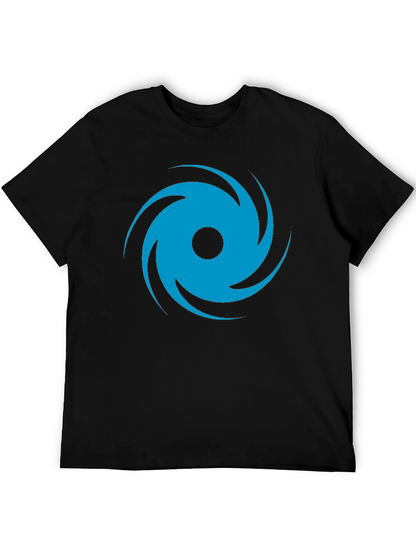 🌀Whirlwind Graphic T-Shirt - Casual Black Tee