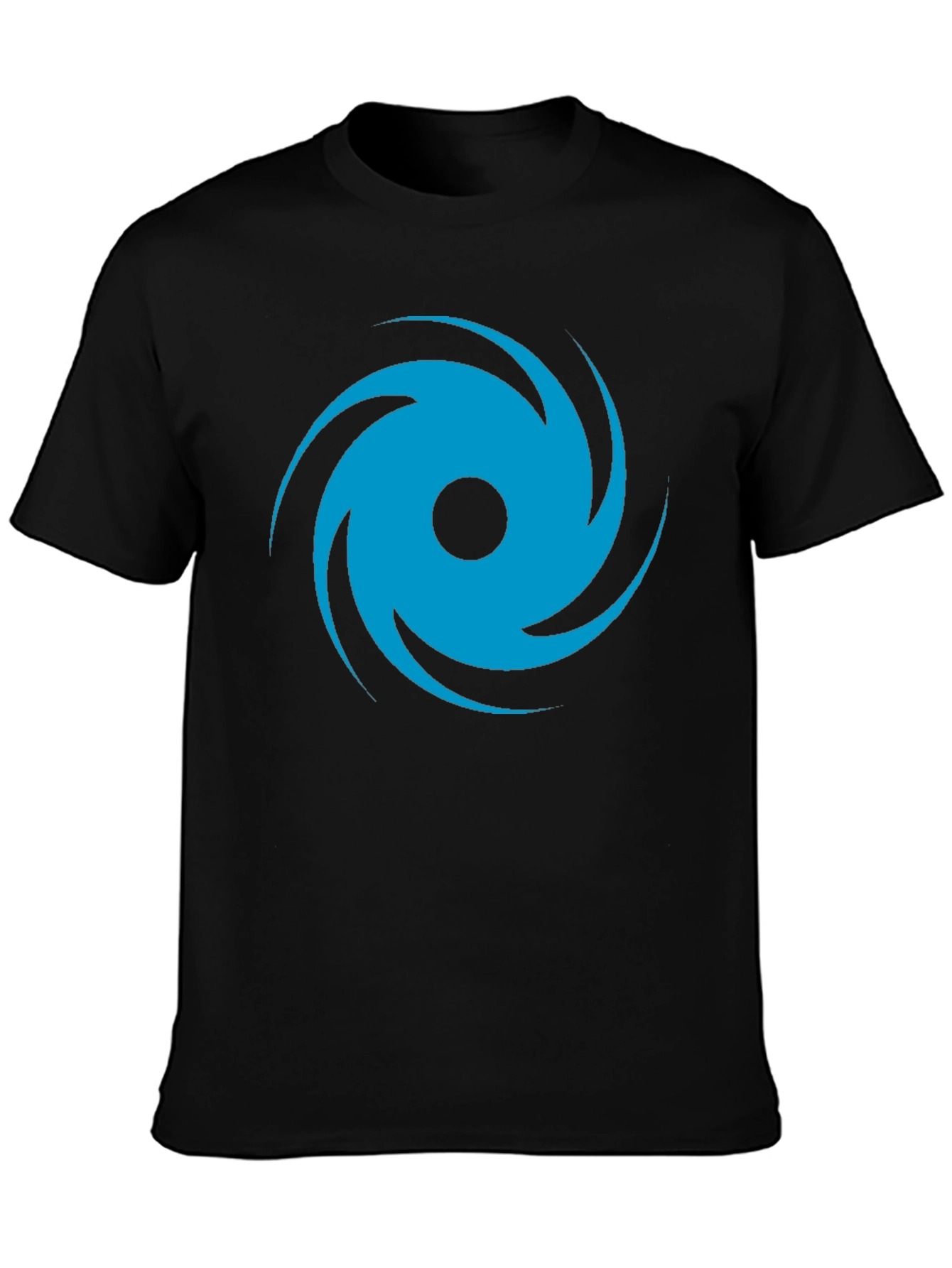 🌀Whirlwind Graphic T-Shirt - Casual Black Tee