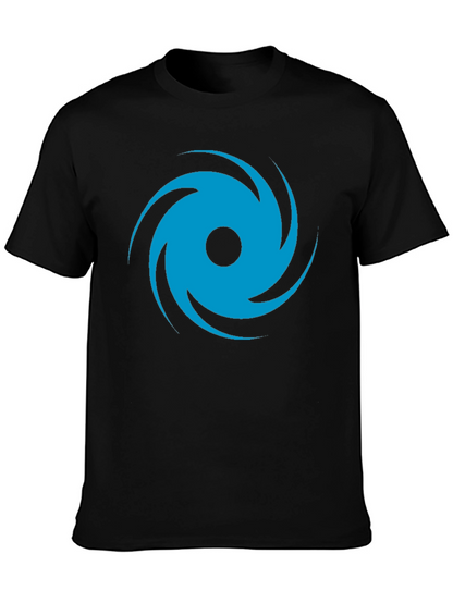 🌀Whirlwind Graphic T-Shirt - Casual Black Tee