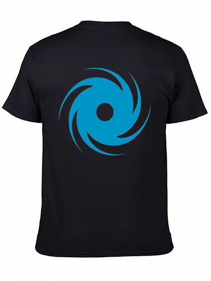 🌀Whirlwind Graphic T-Shirt - Casual Black Tee