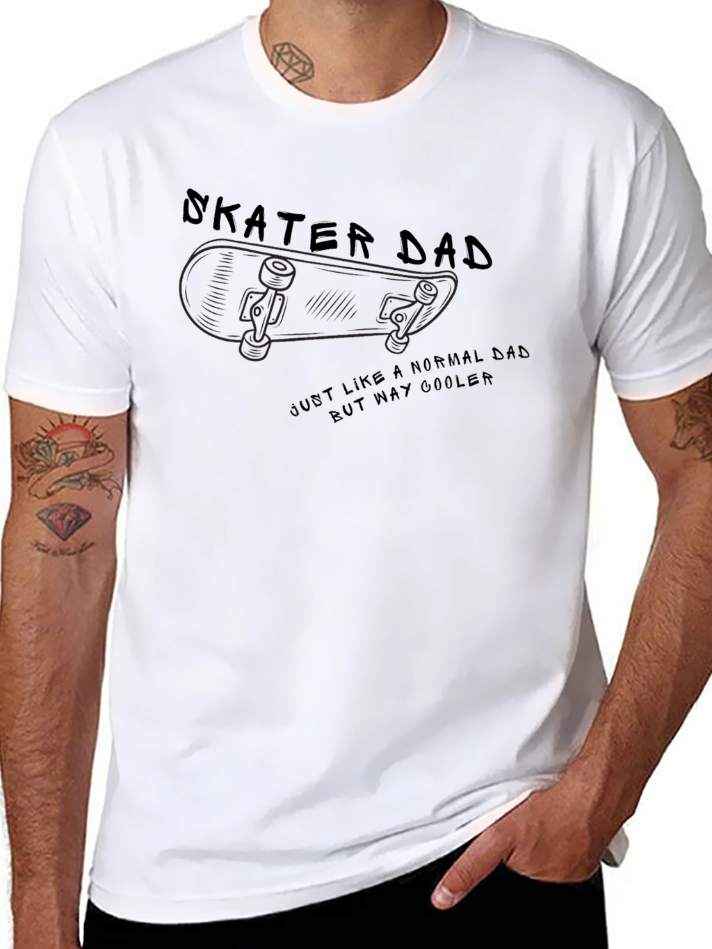 Skater Dad T-Shirt - Cool Dad Tee