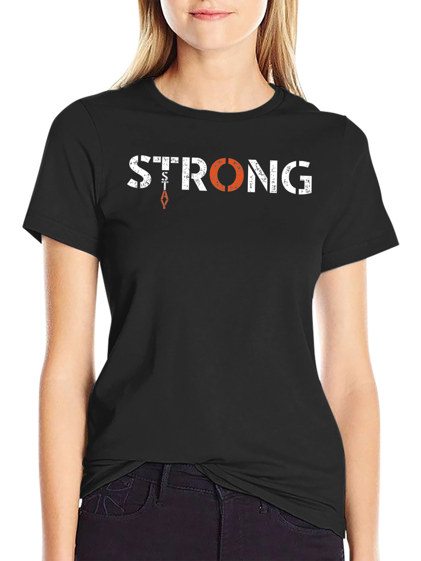 Mens Strong Graphic Tee - Black