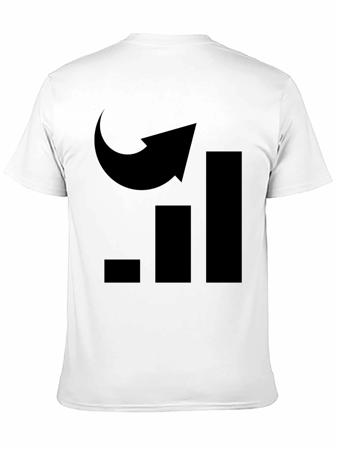 Uplifting Graph Arrow Tee - Black Graphic T-Shirt