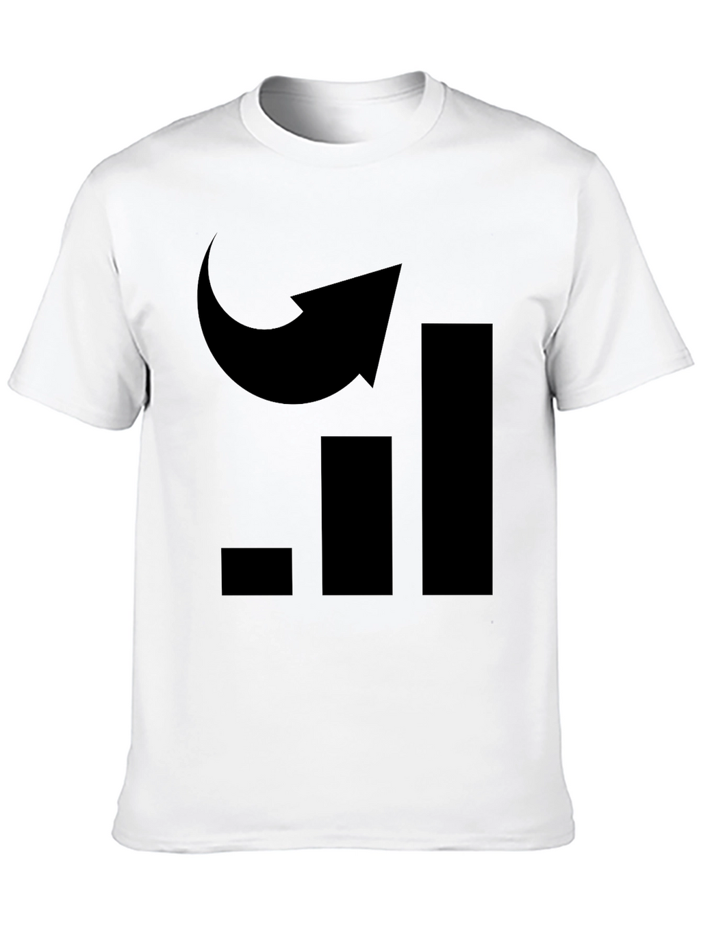 Uplifting Graph Arrow Tee - Black Graphic T-Shirt