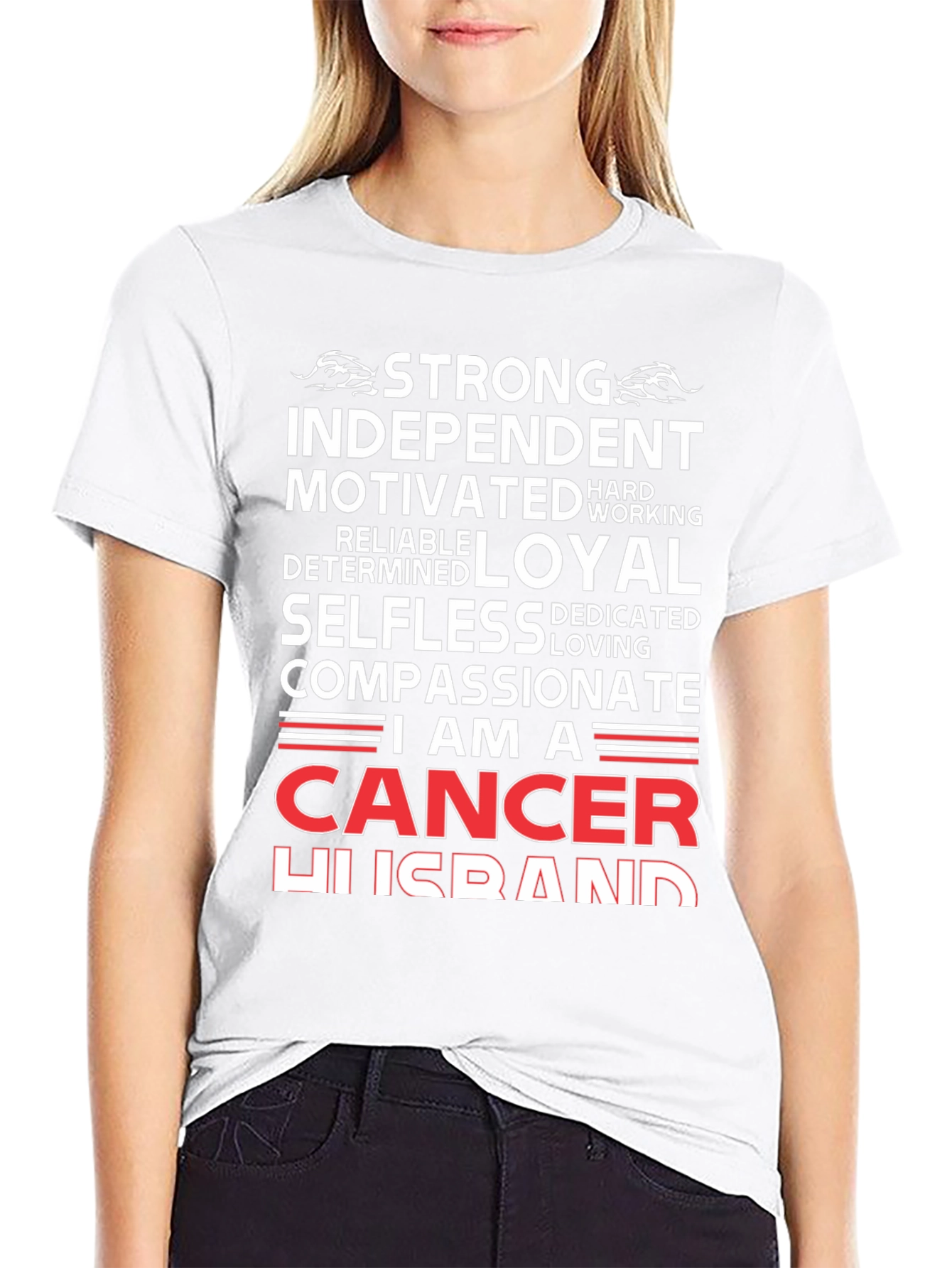 Strong Cancer Husband Graphic Tee