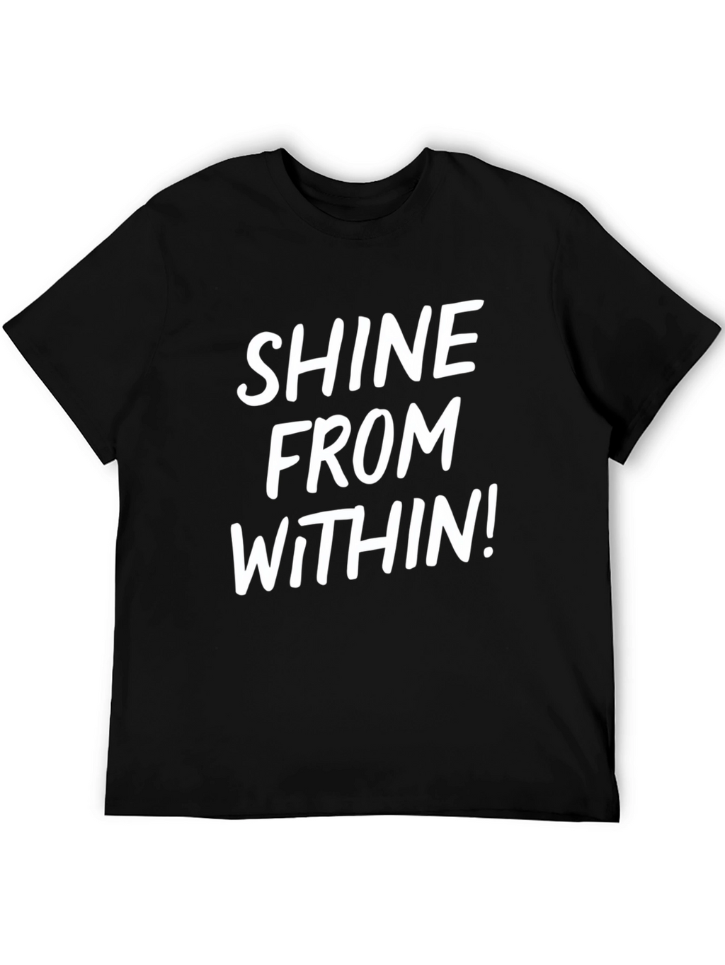 Shine From Within Black Graphic Tee