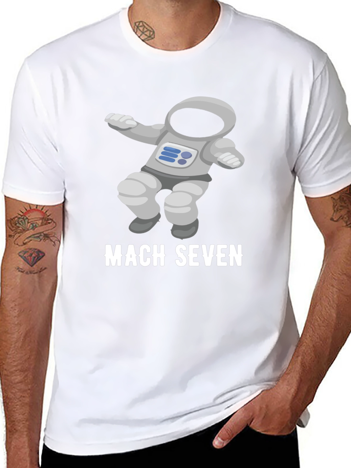 Mach Seven Astronaut Graphic Tee