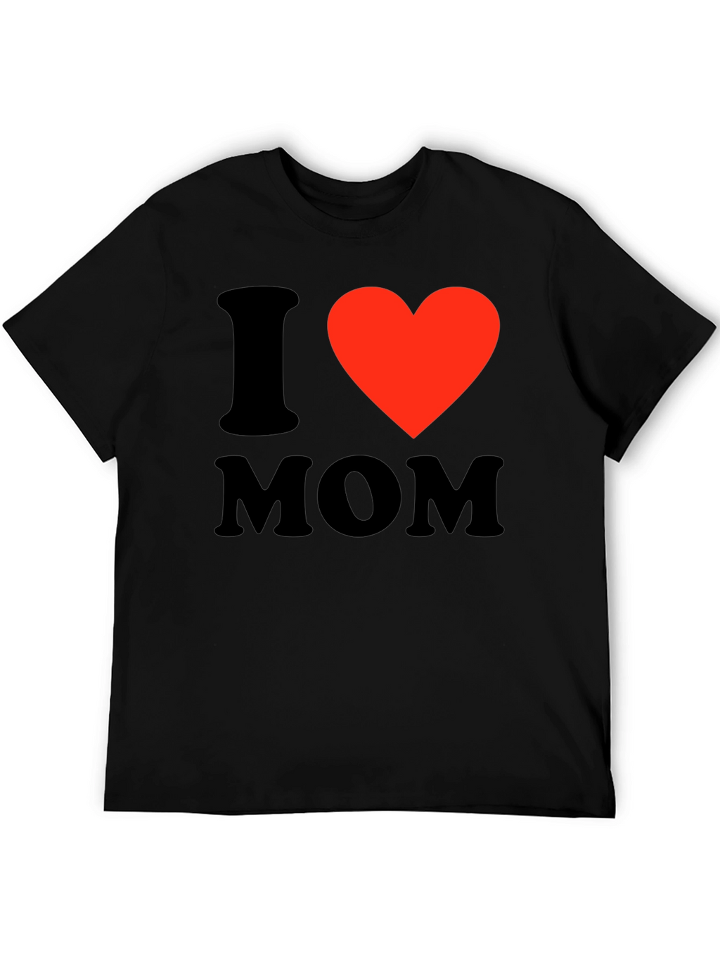 I Heart Mom Black T-Shirt - Express Your Love!