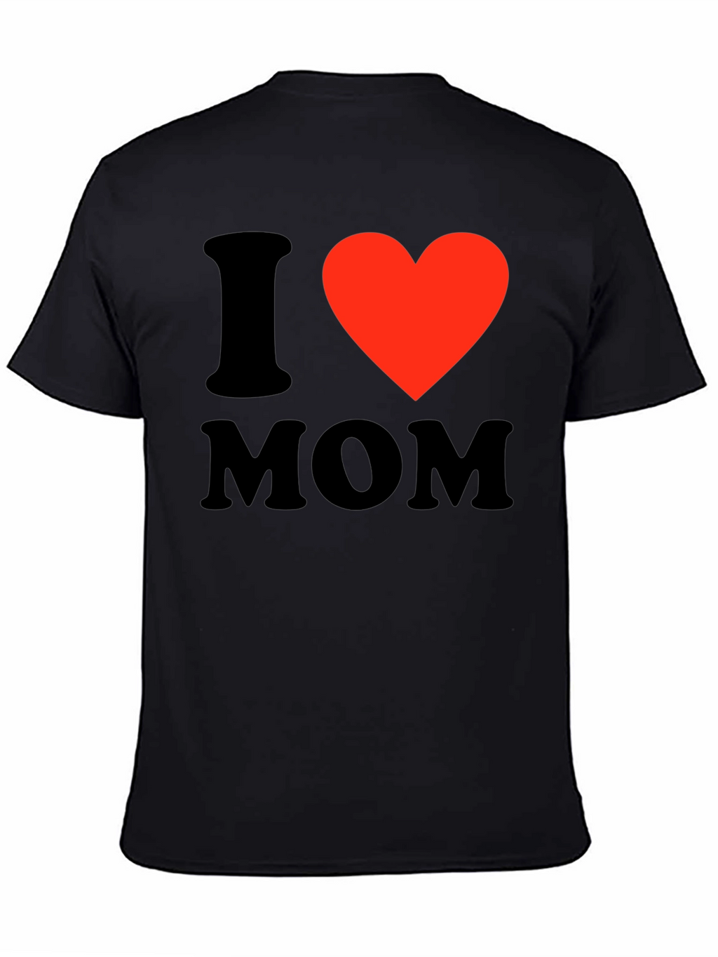 I Heart Mom Black T-Shirt - Express Your Love!