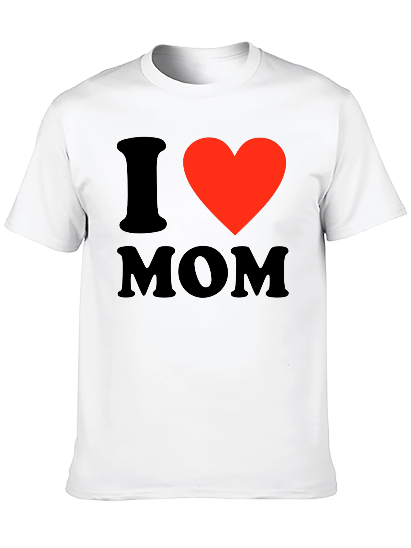 I Heart Mom Black T-Shirt - Express Your Love!