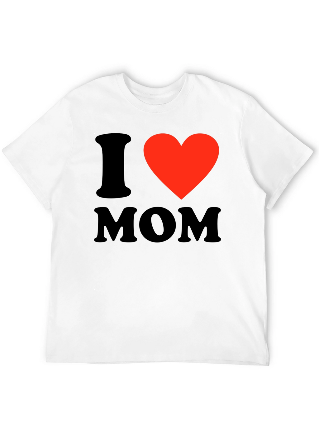 I Heart Mom Black T-Shirt - Express Your Love!
