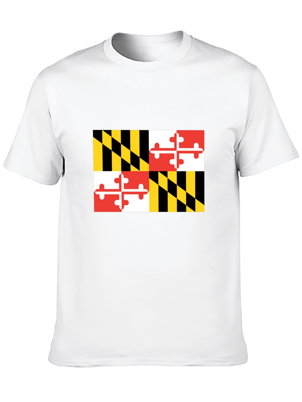 Maryland Flag Graphic Black T-Shirt