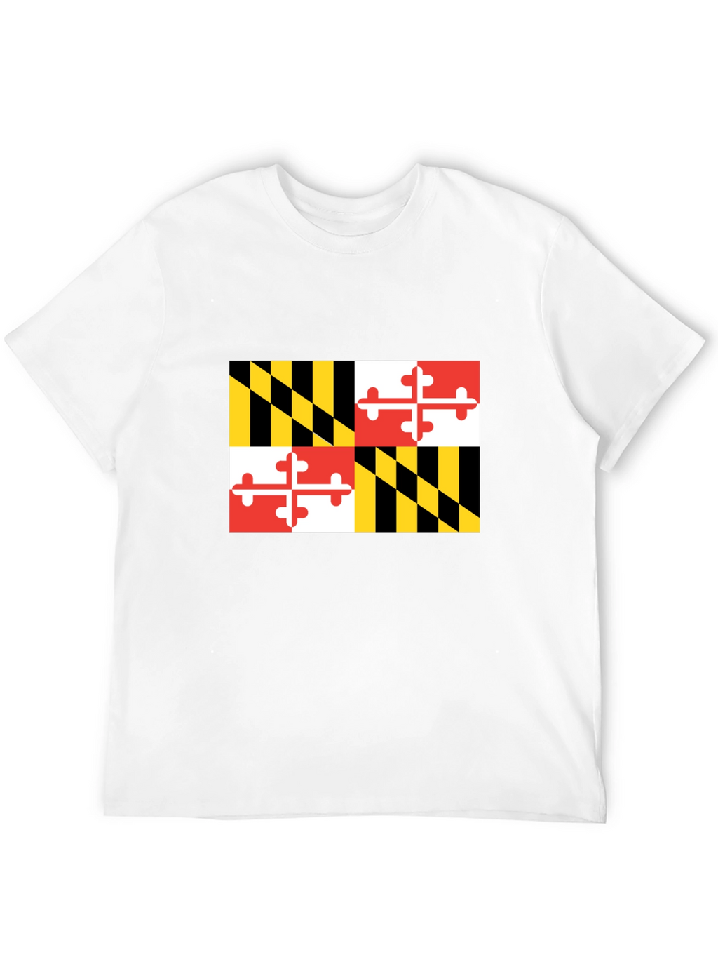 Maryland Flag Graphic Black T-Shirt
