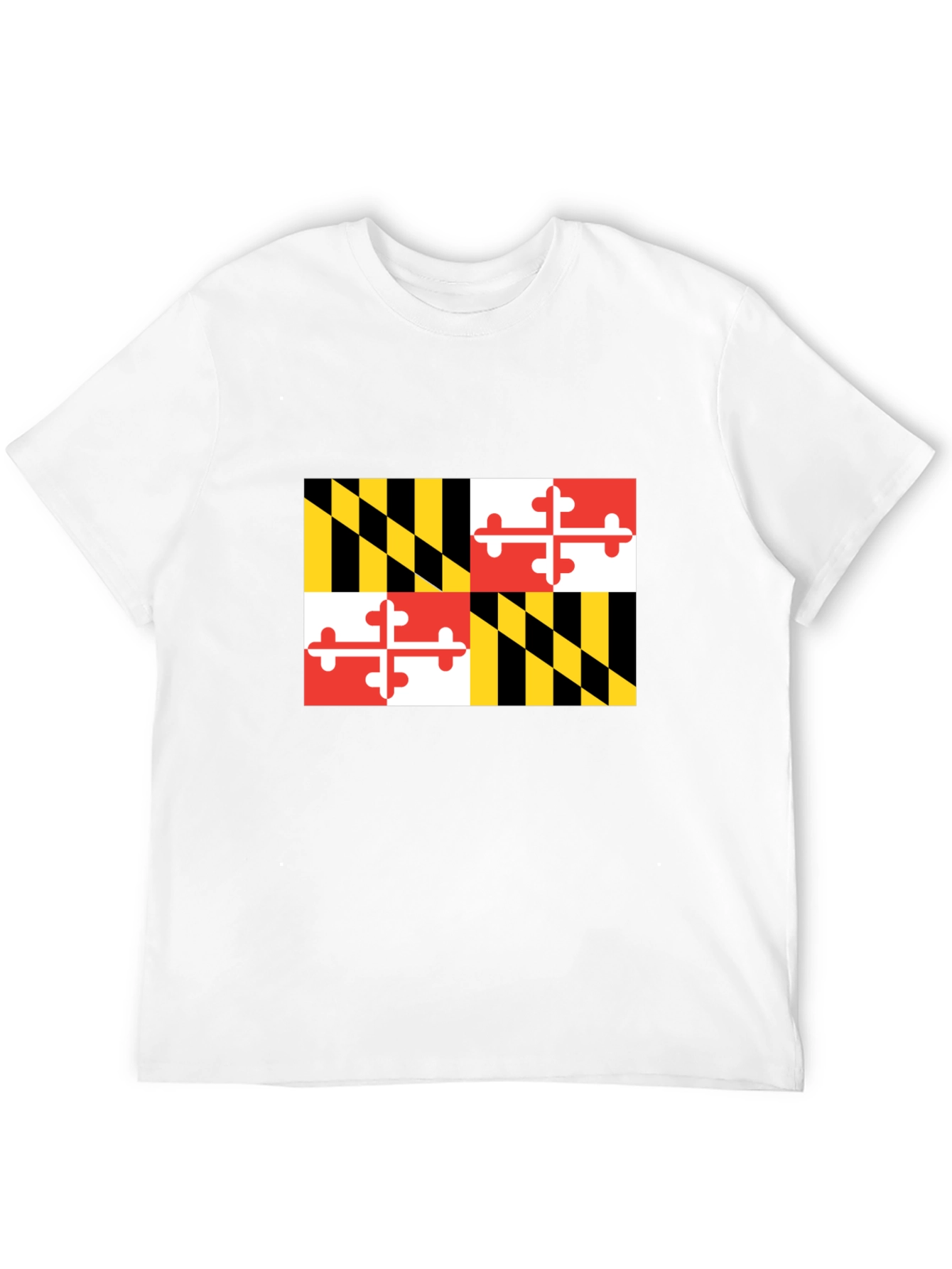 Maryland Flag Graphic Black T-Shirt