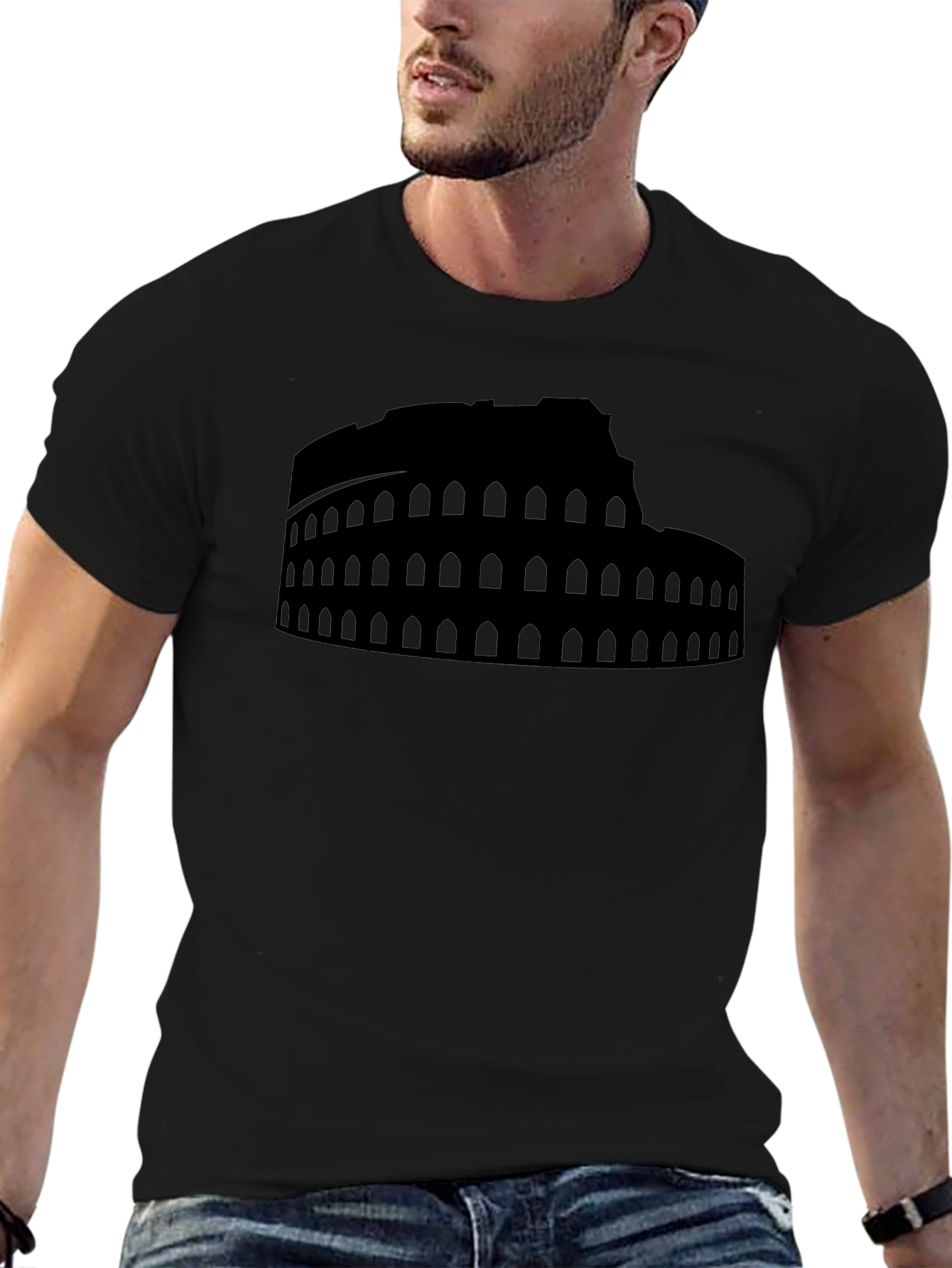 Colosseum Graphic Black T-Shirt