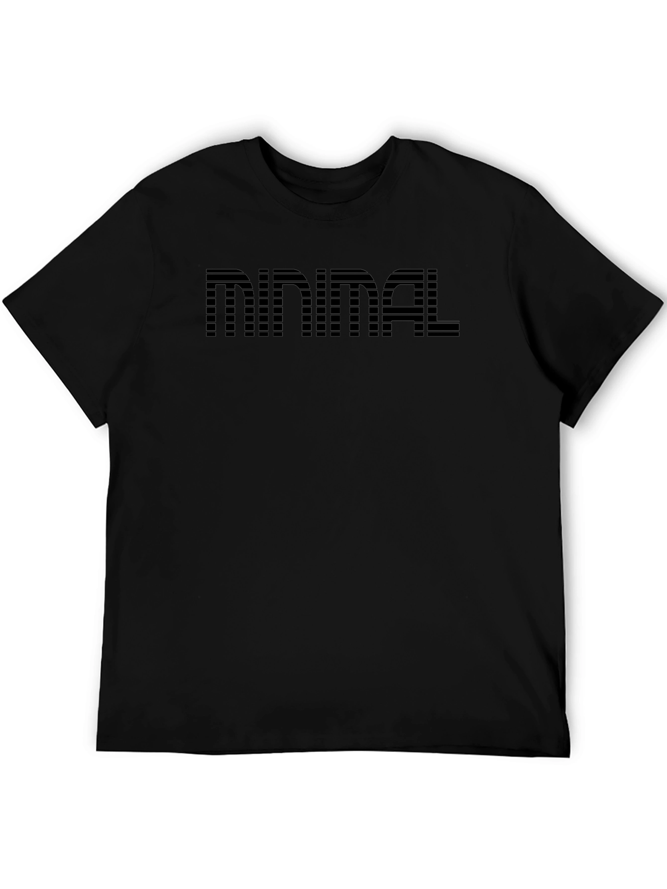 Minimalist Pixel Art T-Shirt - Modern Black Tee