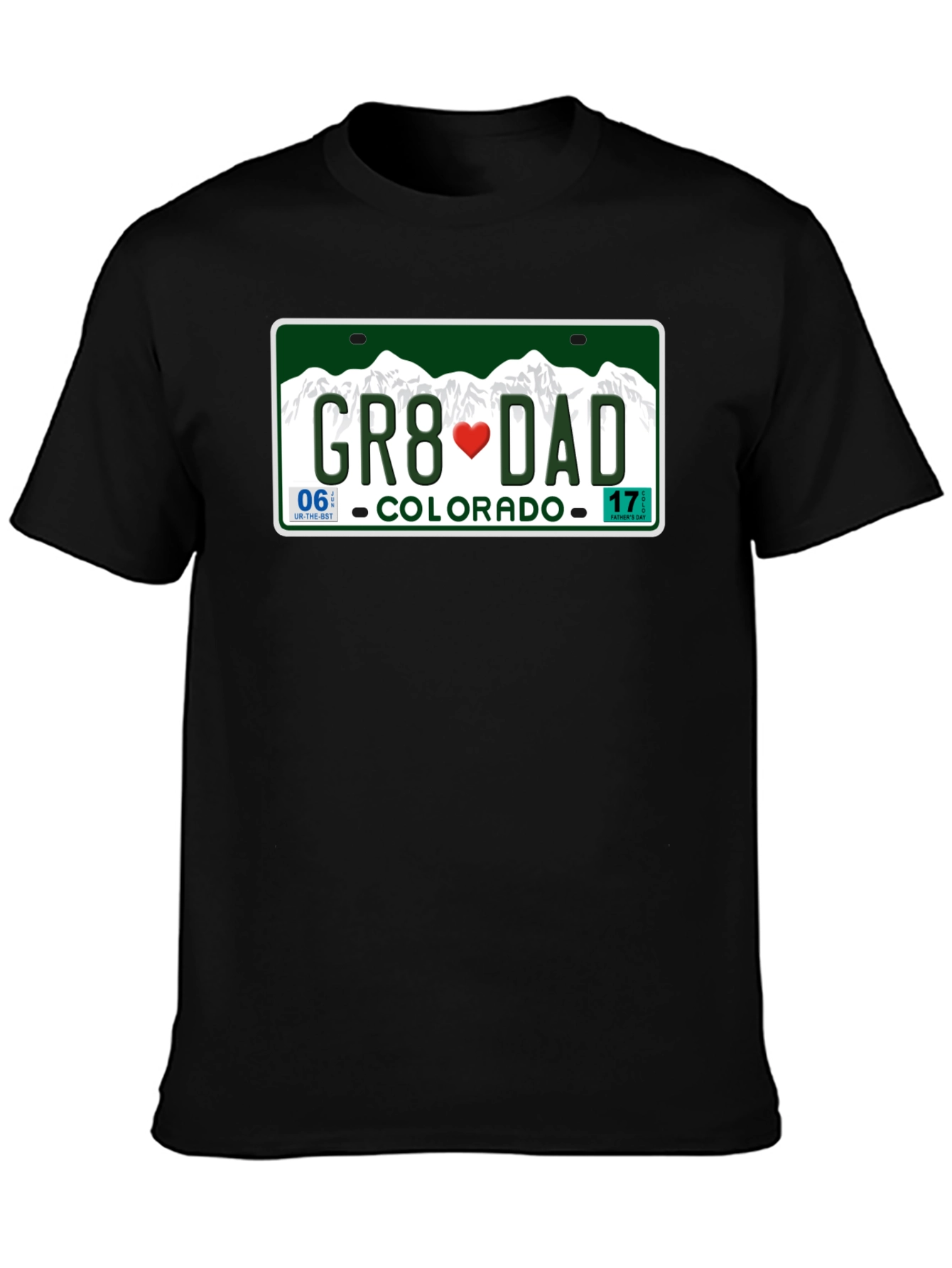 Great Dad Colorado License Plate T-Shirt