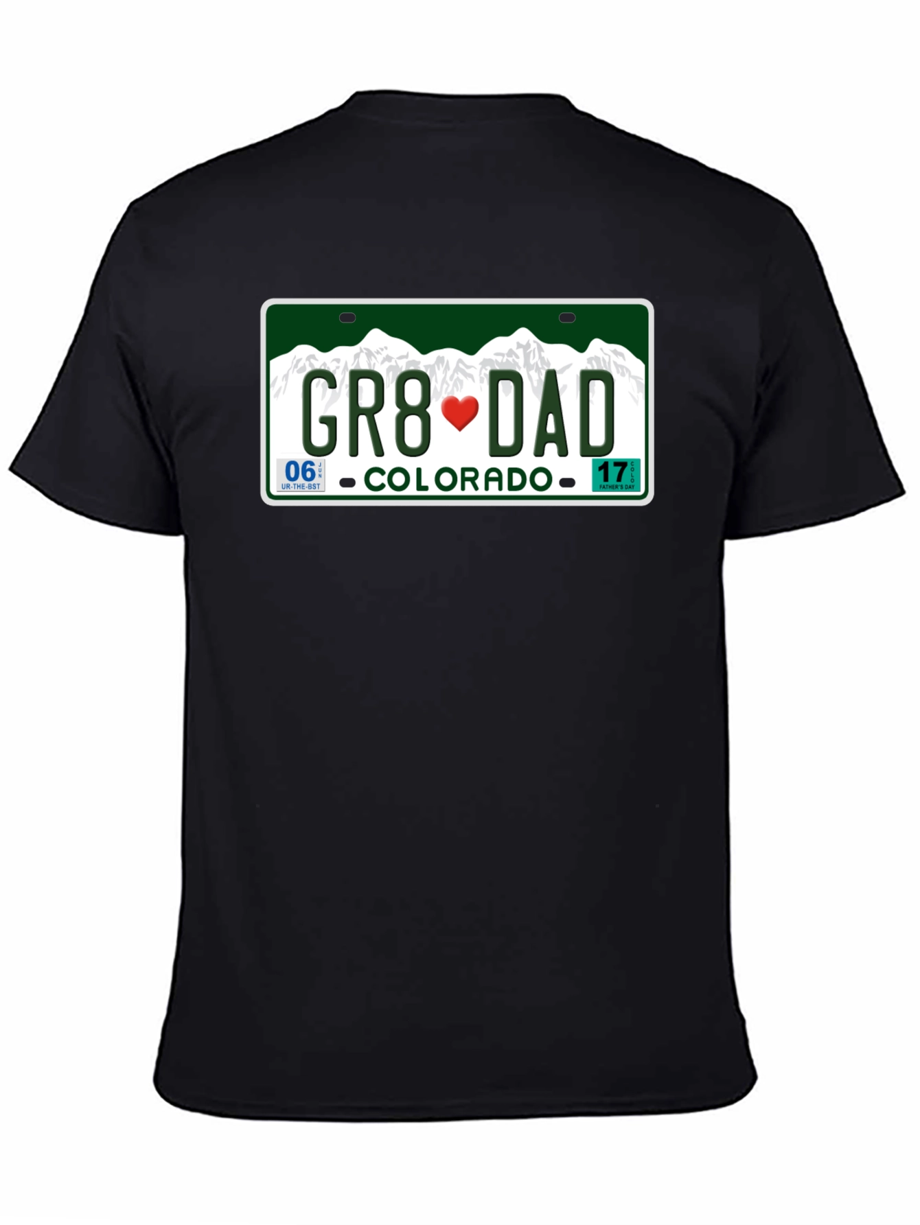 Great Dad Colorado License Plate T-Shirt
