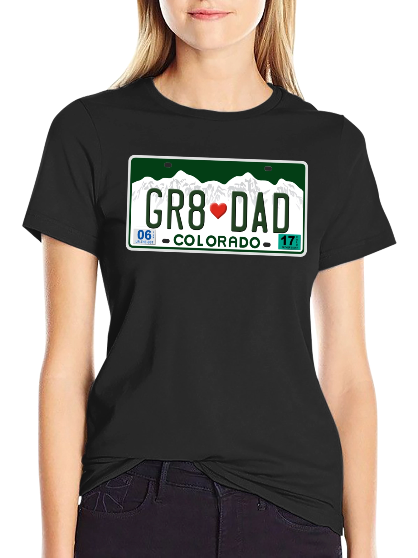 Great Dad Colorado License Plate T-Shirt