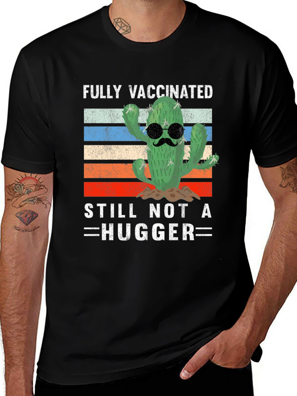 Funny Fully Vaccinated Cactus T-Shirt