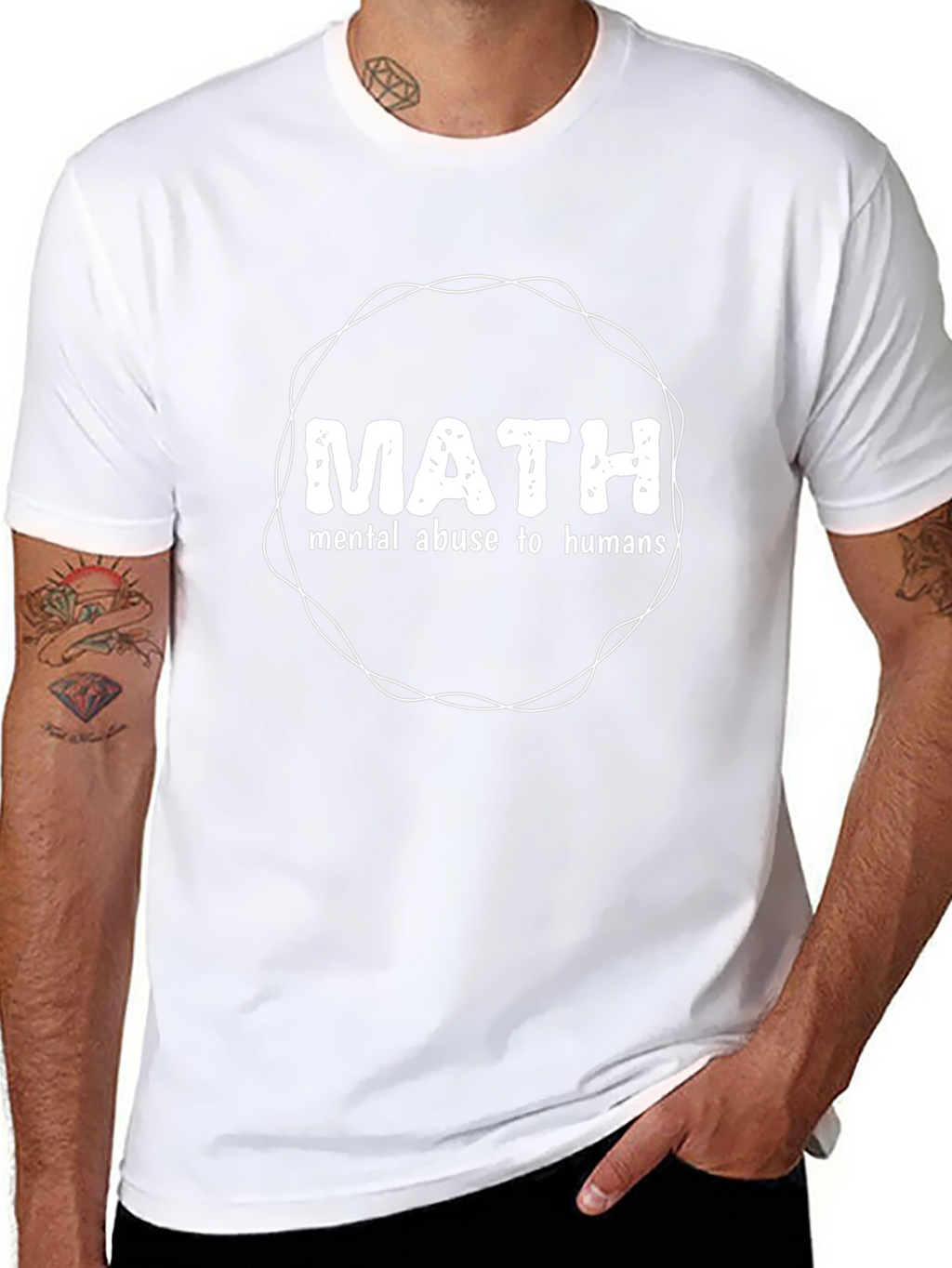 Math Mental Abuse T-Shirt - Funny Geeky Design