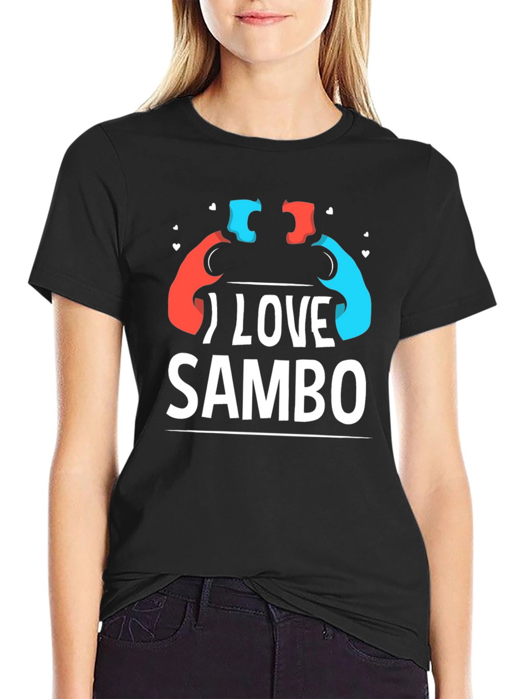 I Love Sambo T-Shirt - Wrestling Sport Tee