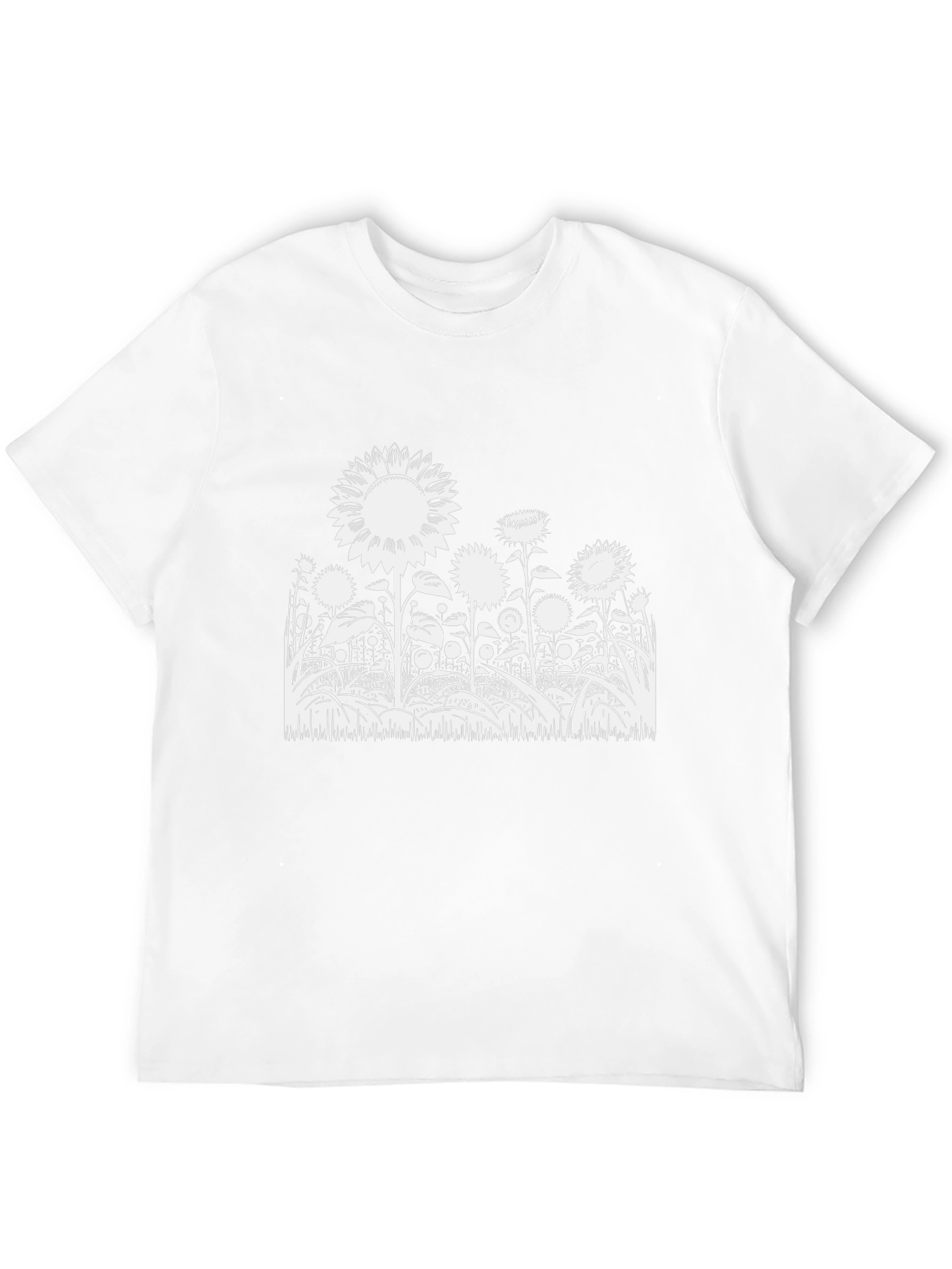 Sunflower Graphic Tee - Stylish Black Cotton T-Shirt