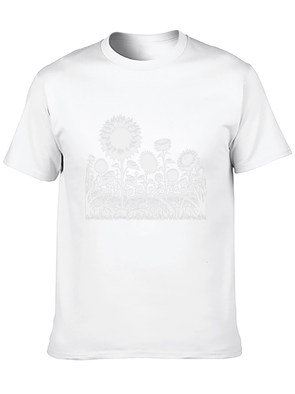 Sunflower Graphic Tee - Stylish Black Cotton T-Shirt
