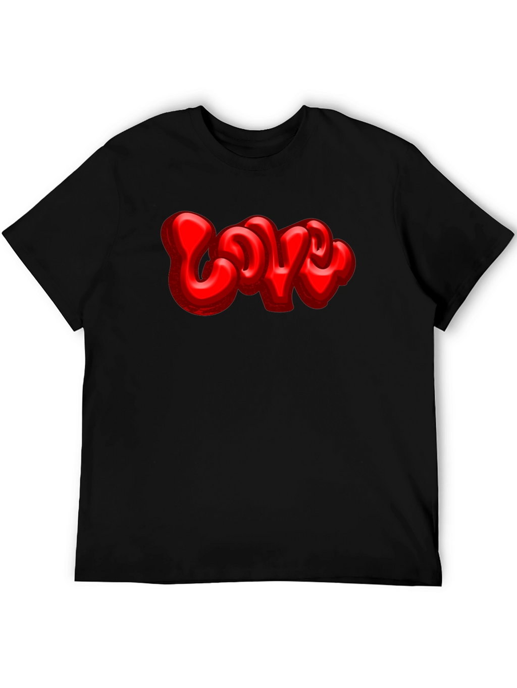 Bold LOVE Graphic Black T-Shirt