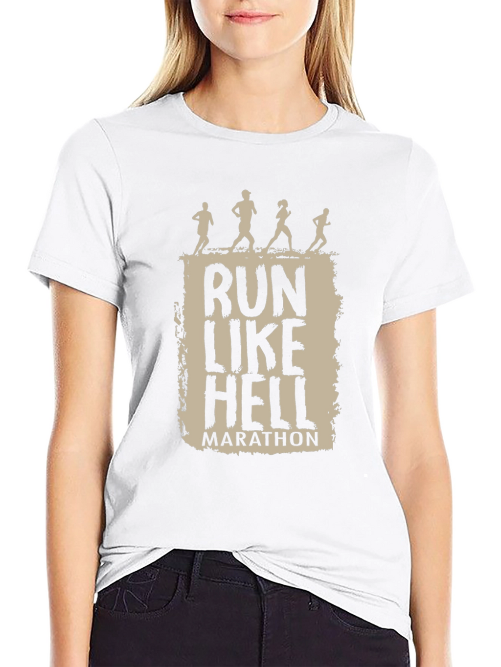 Run Like Hell Marathon T-Shirt - Black