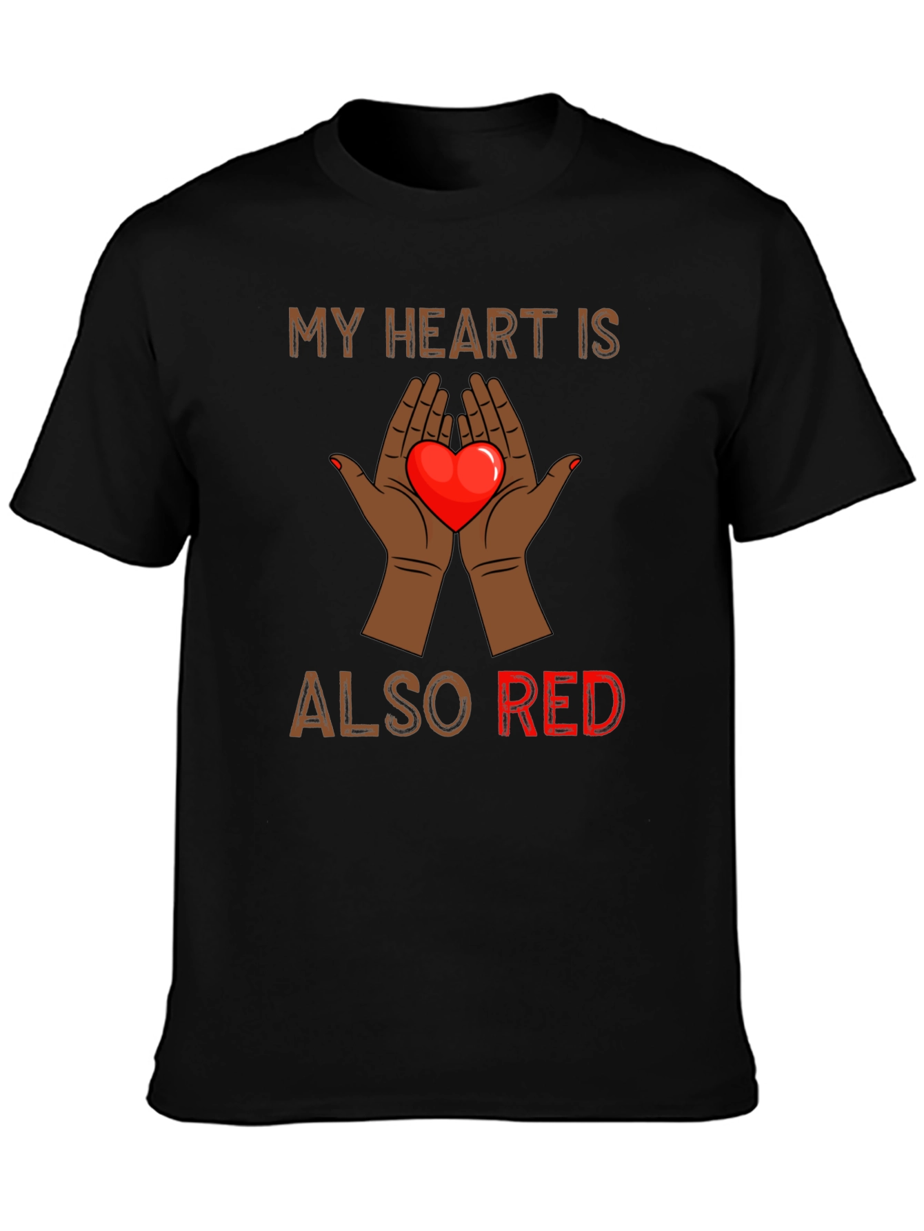 My Heart is Also Red Graphic Tee