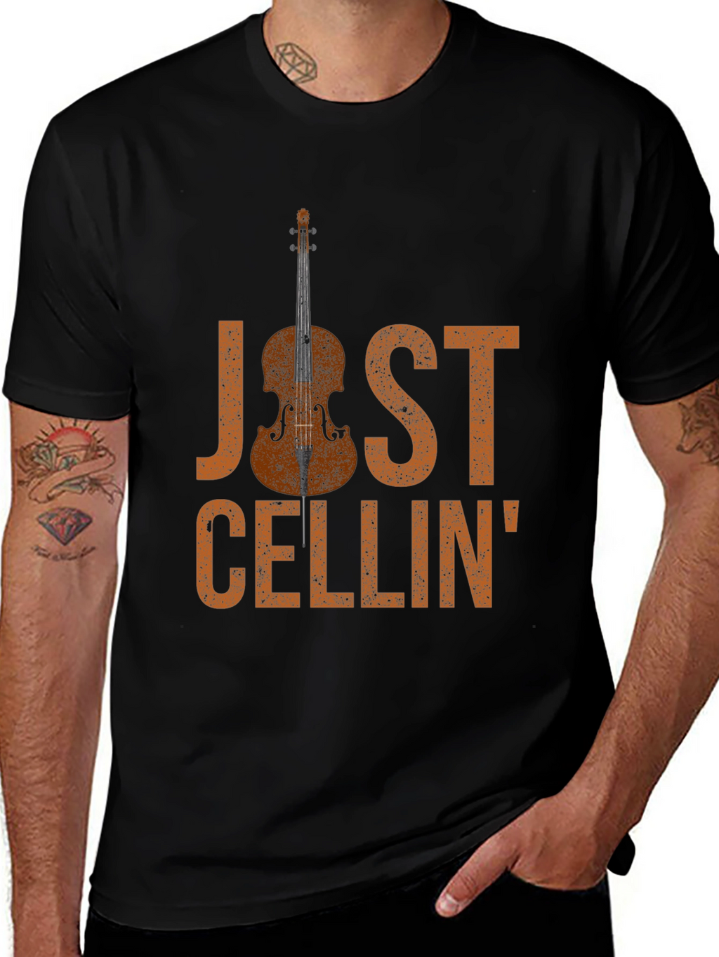 Just Cellin T-Shirt - Music Lover Tee
