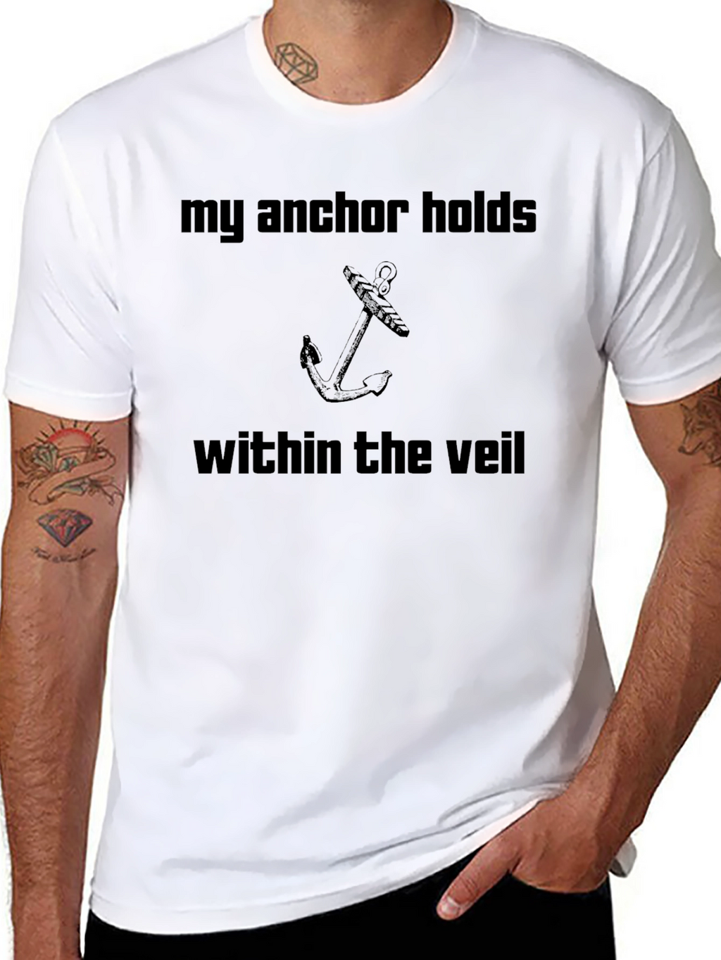 My Anchor Holds T-Shirt - Christian Graphic Tee