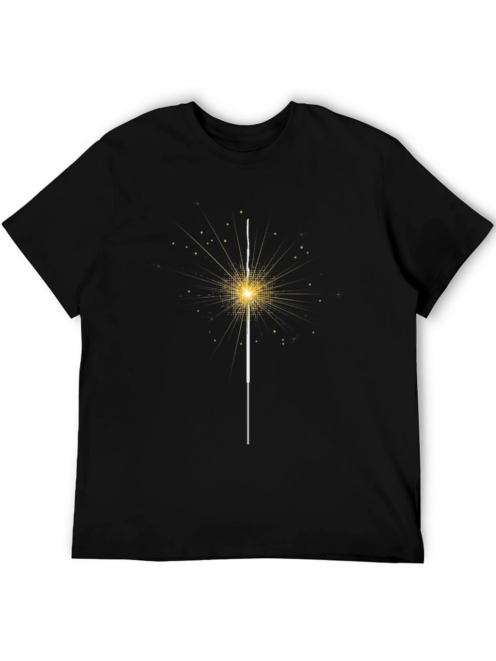 Sparkler Graphic Black T-Shirt