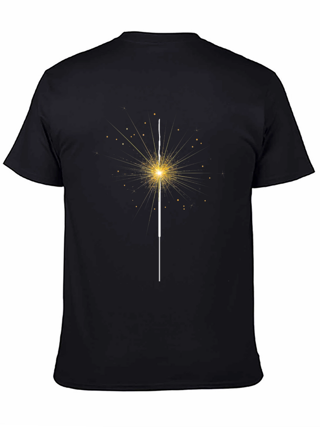 Sparkler Graphic Black T-Shirt