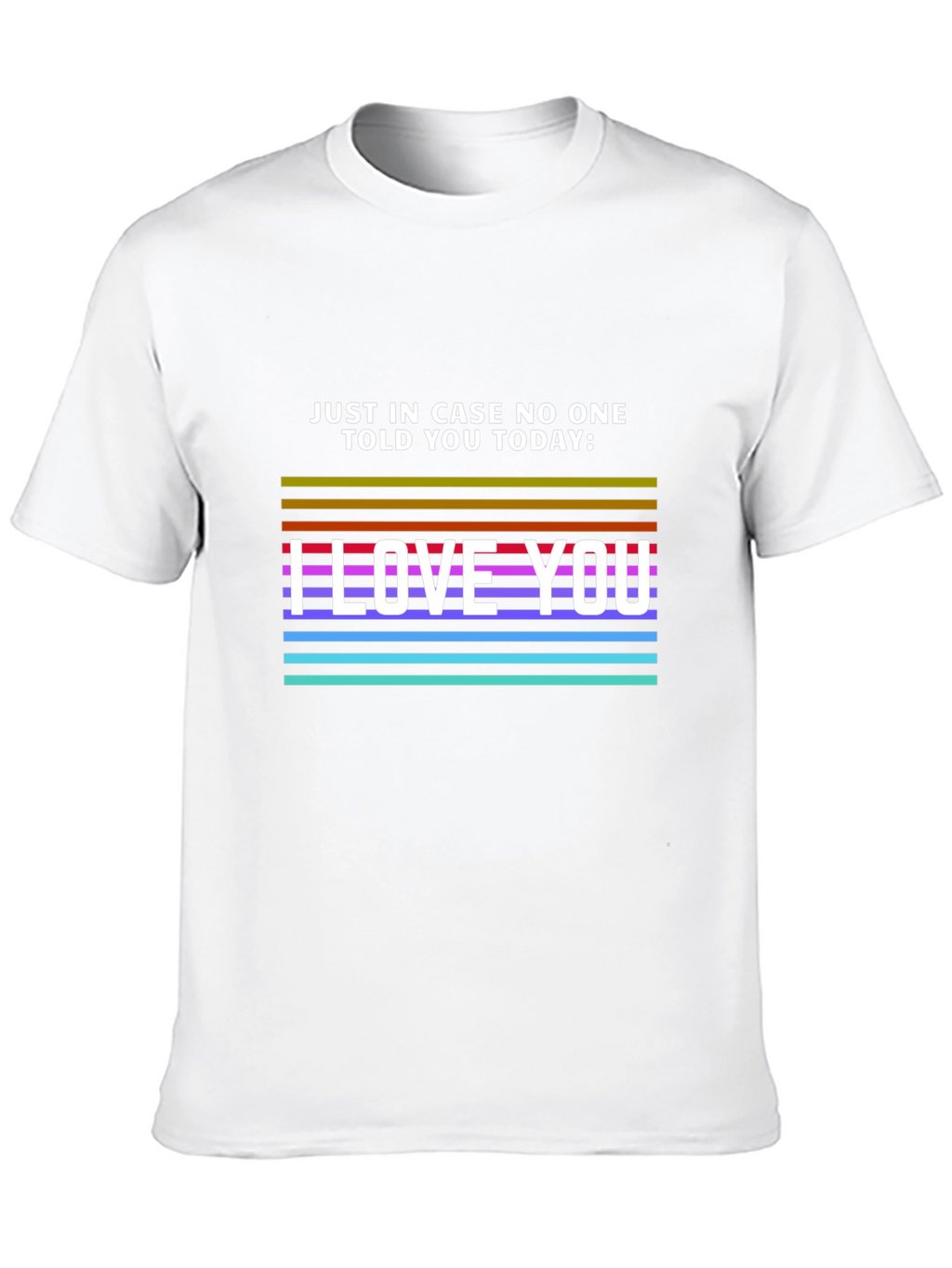 I Love You Graphic Tee - Black Casual T-Shirt