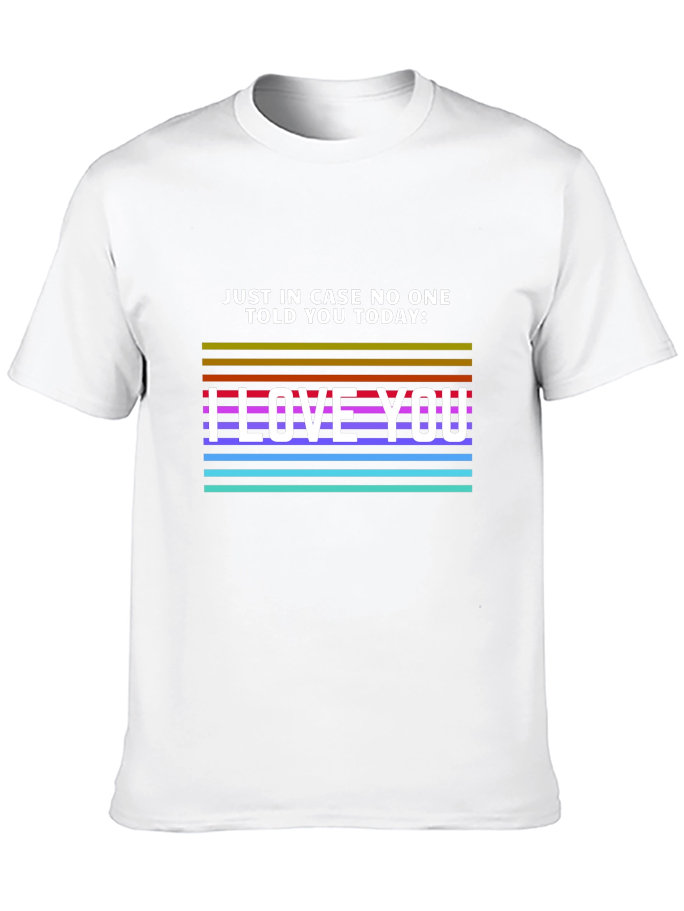 I Love You Graphic Tee - Black Casual T-Shirt