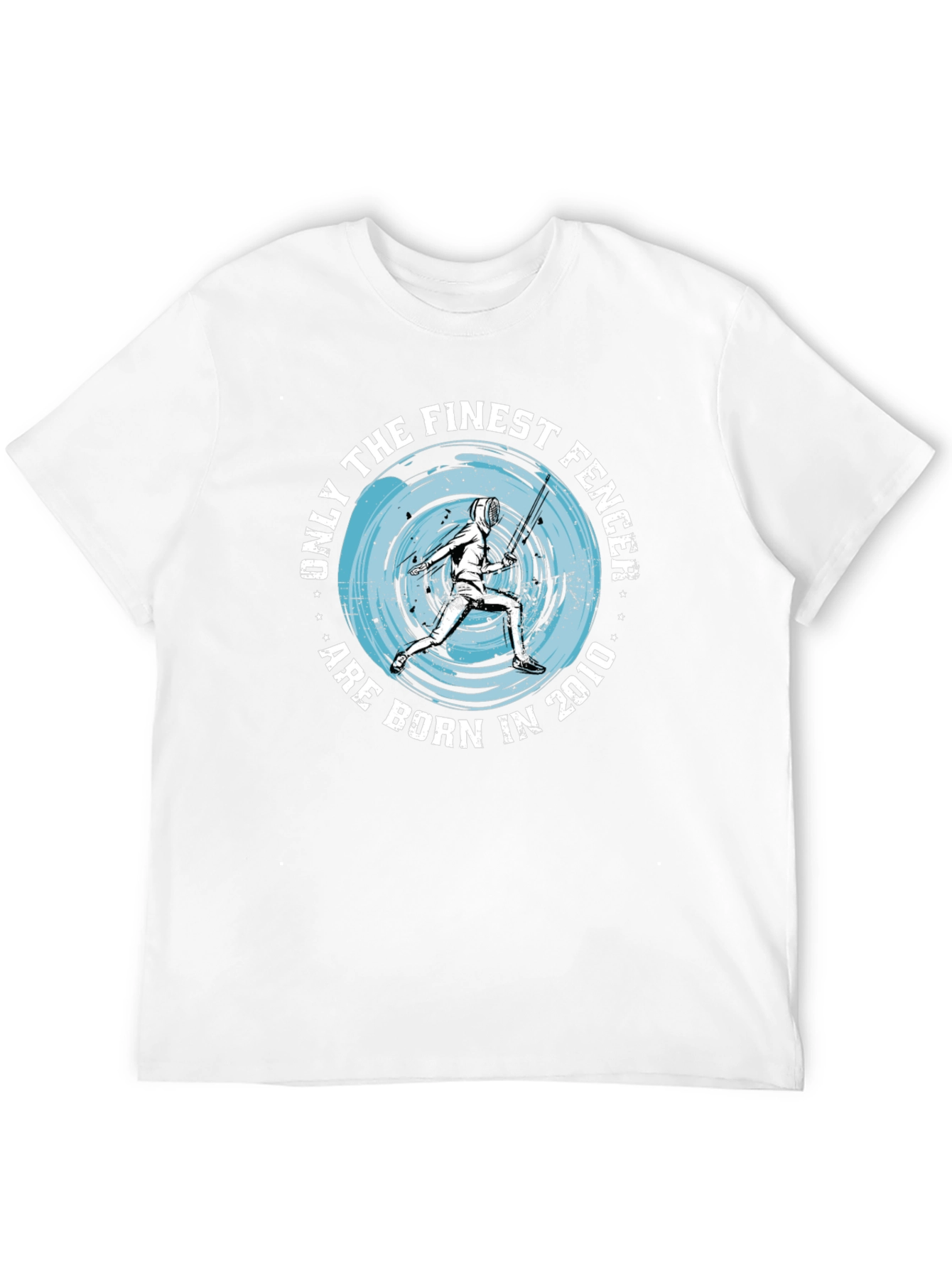 Finest Fencer Born in 2010 Black T-Shirt