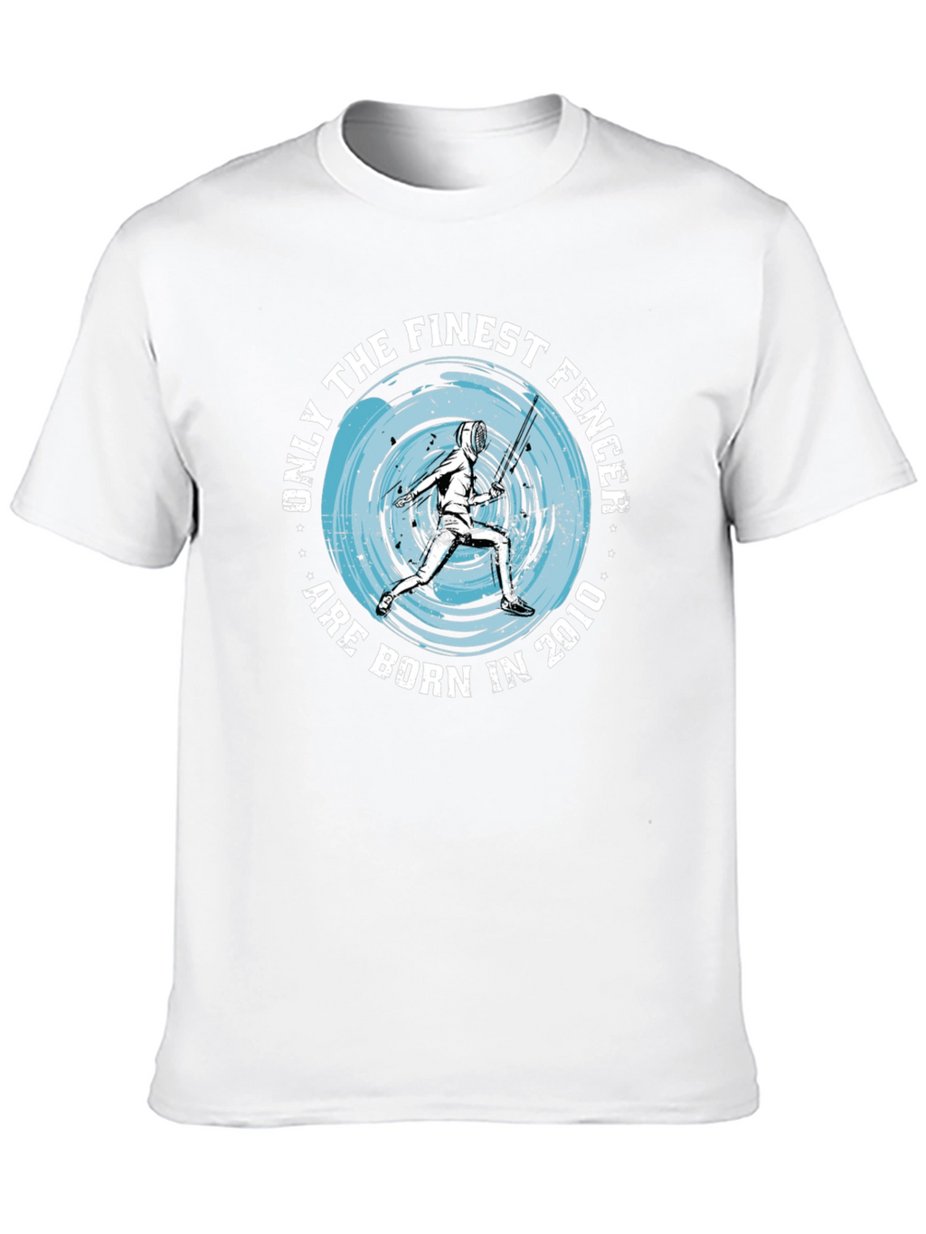 Finest Fencer Born in 2010 Black T-Shirt