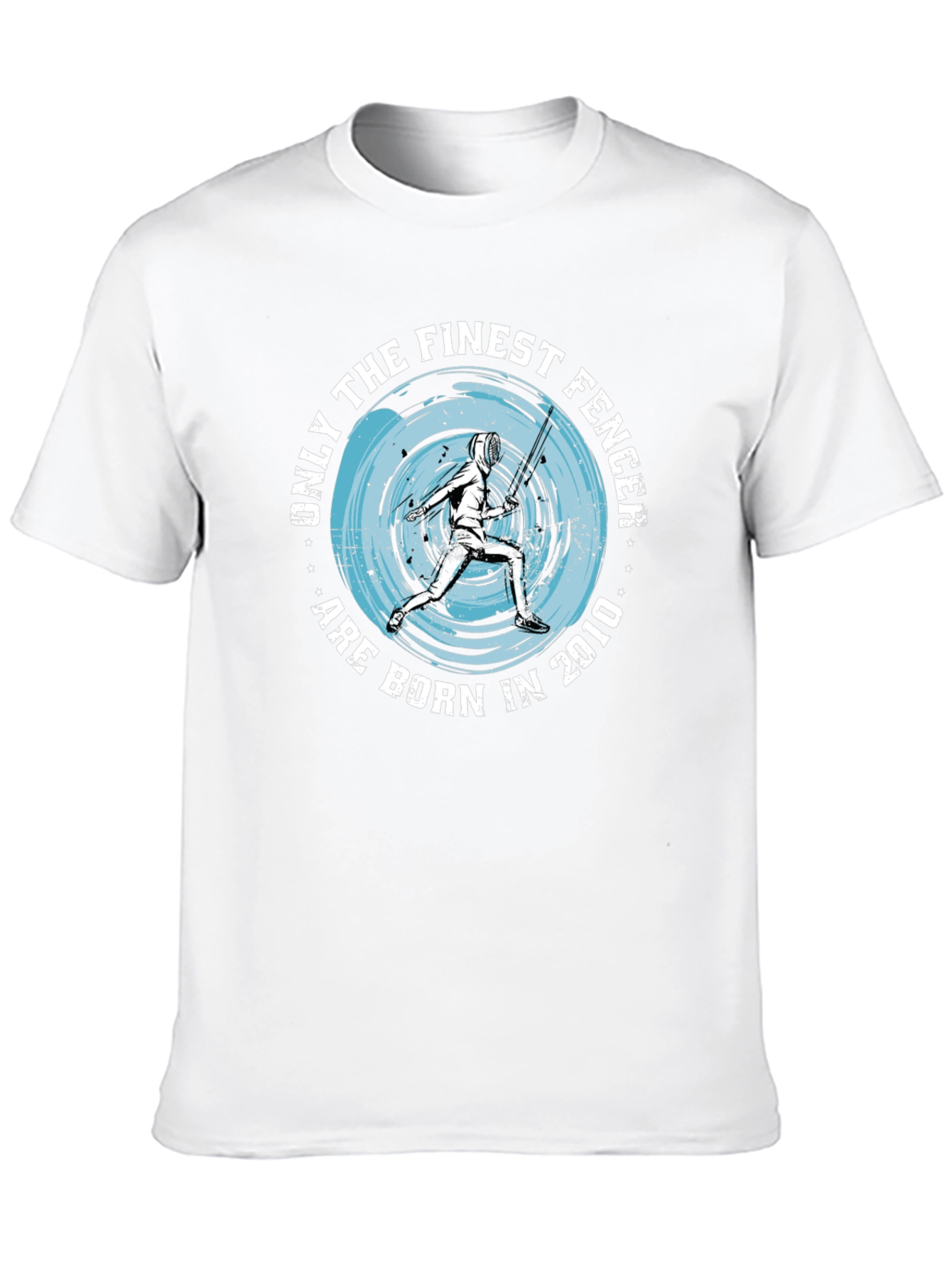 Finest Fencer Born in 2010 Black T-Shirt